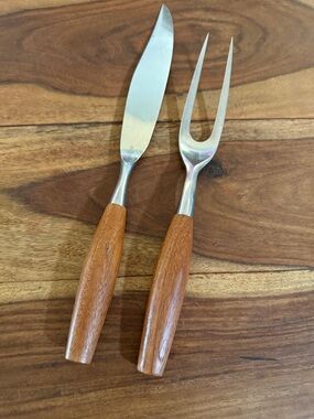 Vintage Dansk Fjord Carving Knife and Fork Set